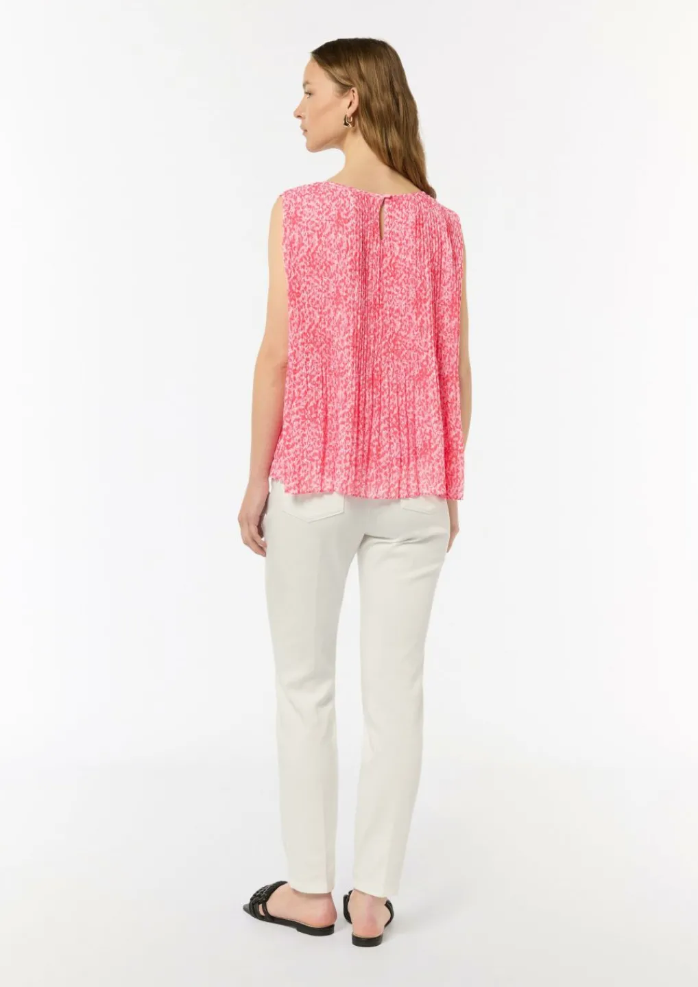 Plissierte Chiffonbluse-Comma New