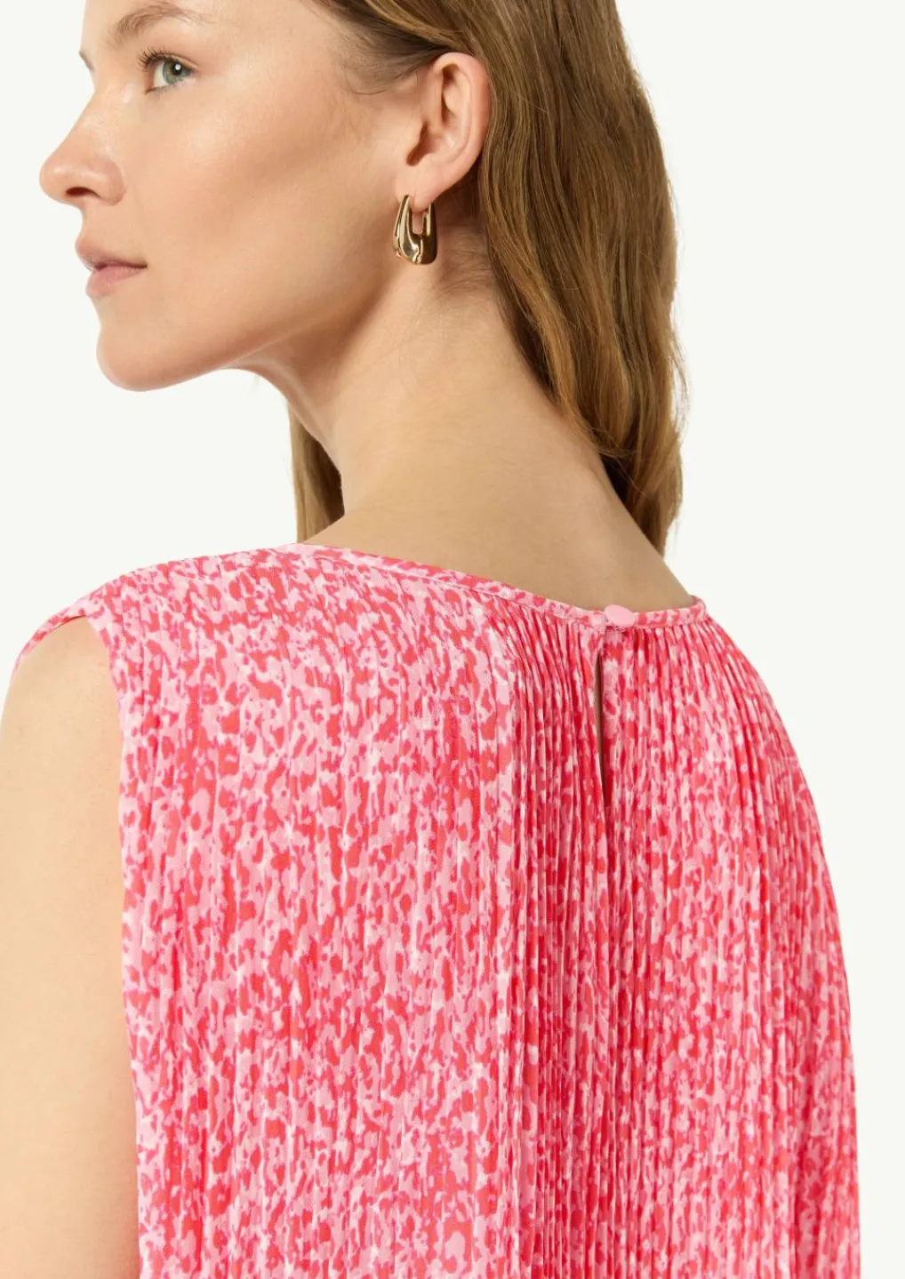 Plissierte Chiffonbluse-Comma New