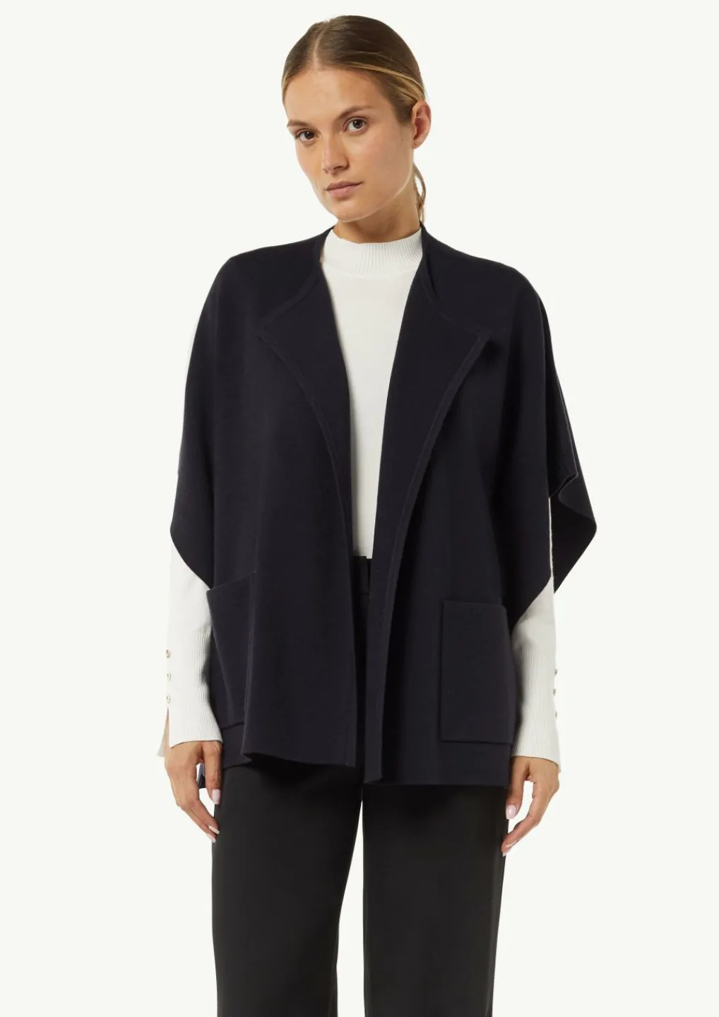 Poncho aus Viskosemix-Comma Clearance