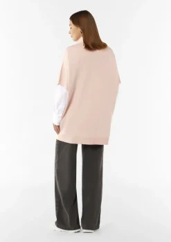 Poncho aus Viskosemix mit Rollkragen-Comma Online