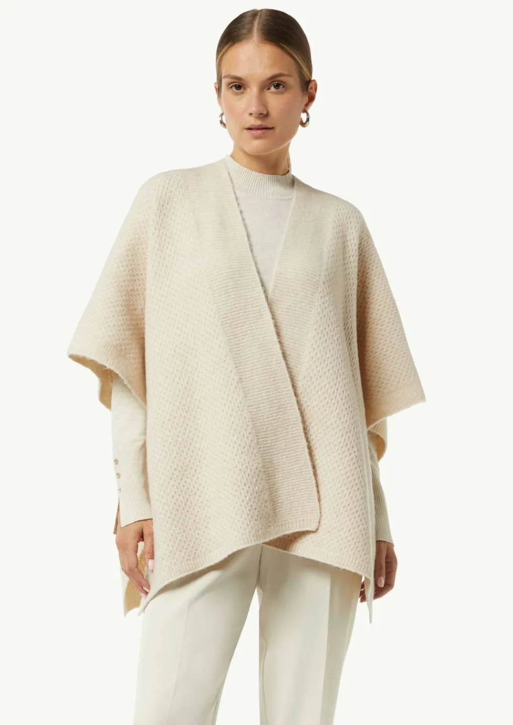 Poncho mit Strukturmuster-Comma Online