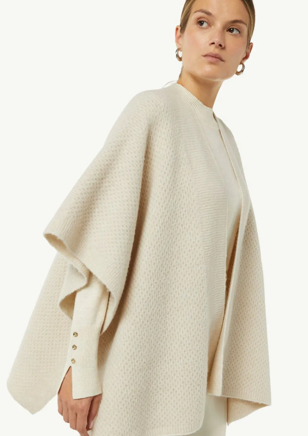 Poncho mit Strukturmuster-Comma Online