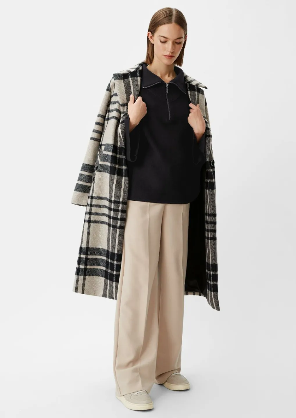 Poncho-Pullover mit Stehkragen-Comma Sale