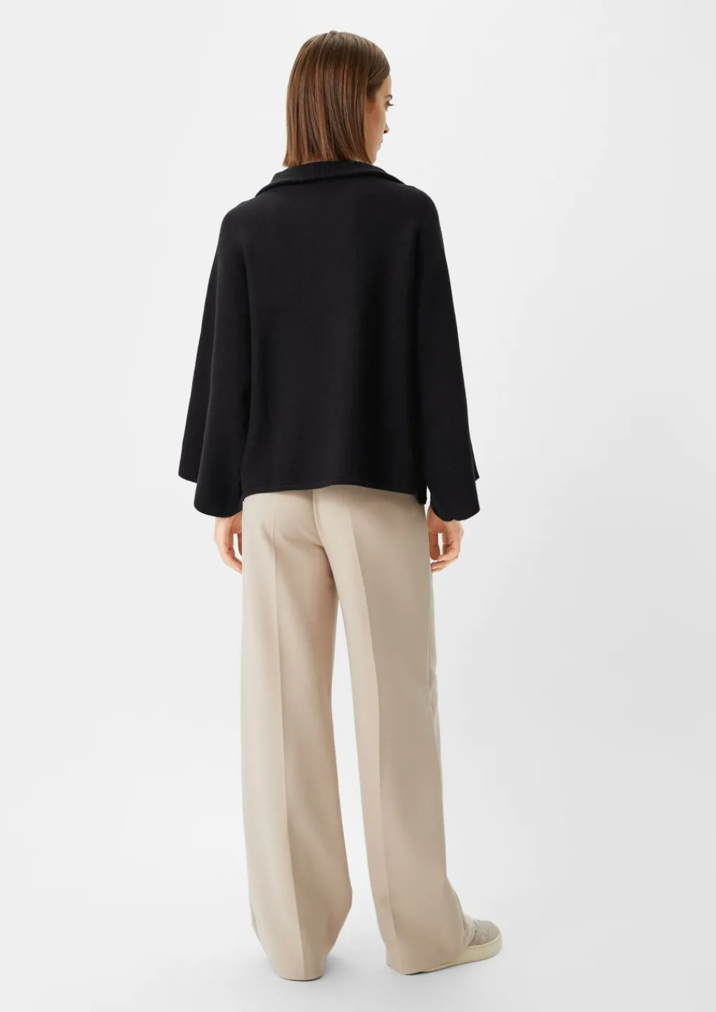 Poncho-Pullover mit Stehkragen-Comma Sale