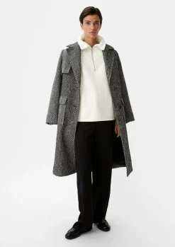 Poncho-Pullover mit Stehkragen-Comma Hot