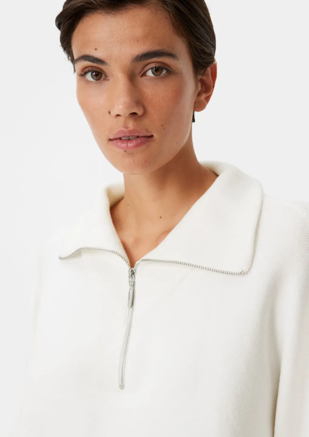 Poncho-Pullover mit Stehkragen-Comma Hot