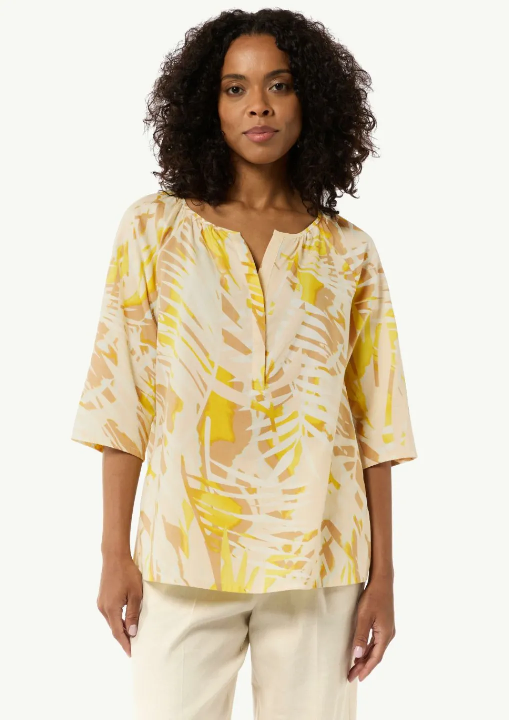 Print-Bluse im Loose Fit-Comma Fashion