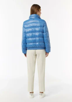 Pufferjacke mit Stehkragen und Rippbündchen-Comma New