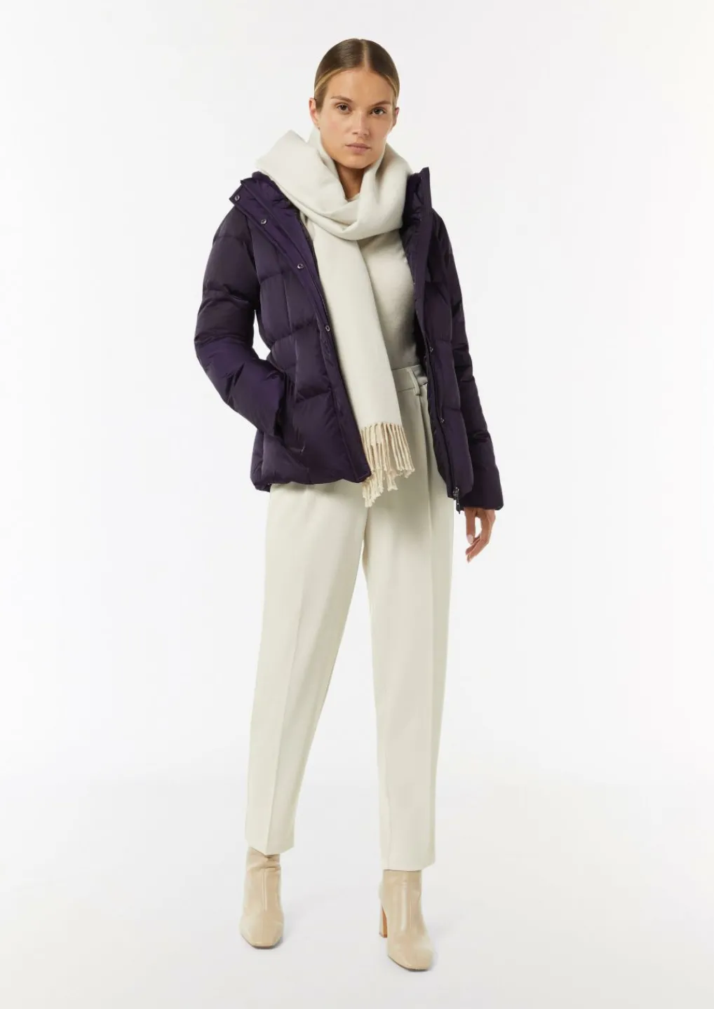 Puffer-Jacke mit weichem Innenkragen-Comma Discount