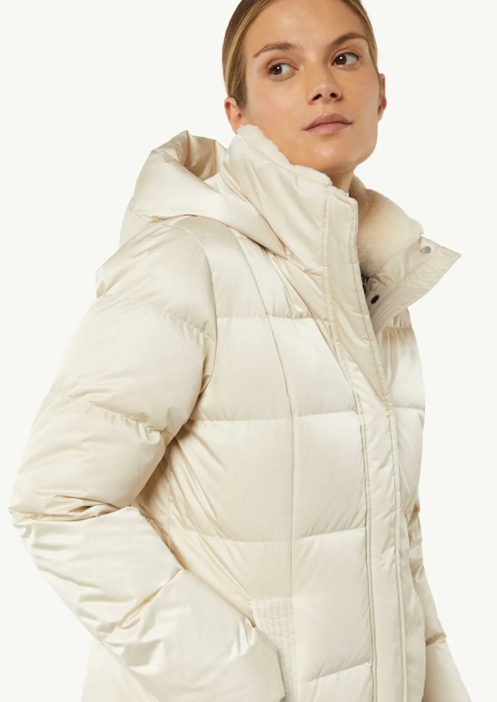 Puffer-Jacke mit weichem Innenkragen-Comma New