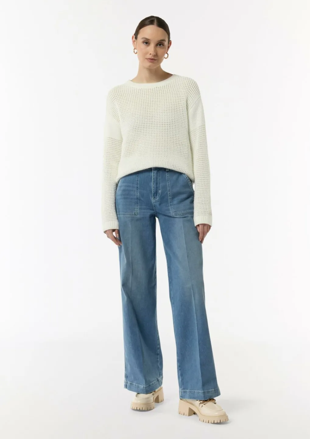 Pullover aus Lochstrick-Comma Clearance