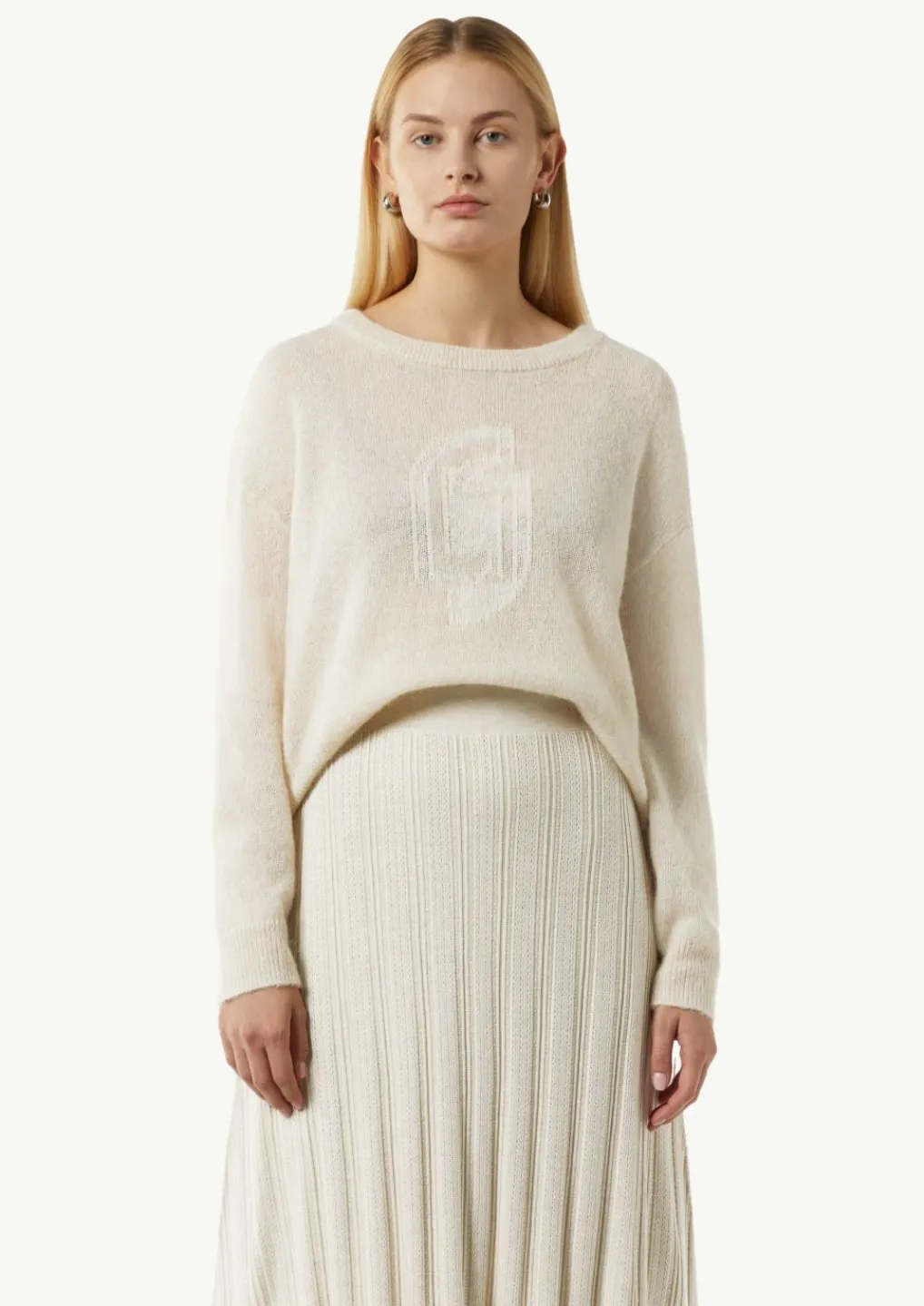 Pullover mit Artwork aus Alpakamix-Comma Best