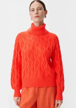 Pullover mit Strickmuster-Comma Outlet