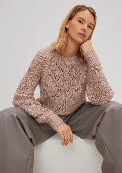 Pullover mit Strickmuster-Comma Discount
