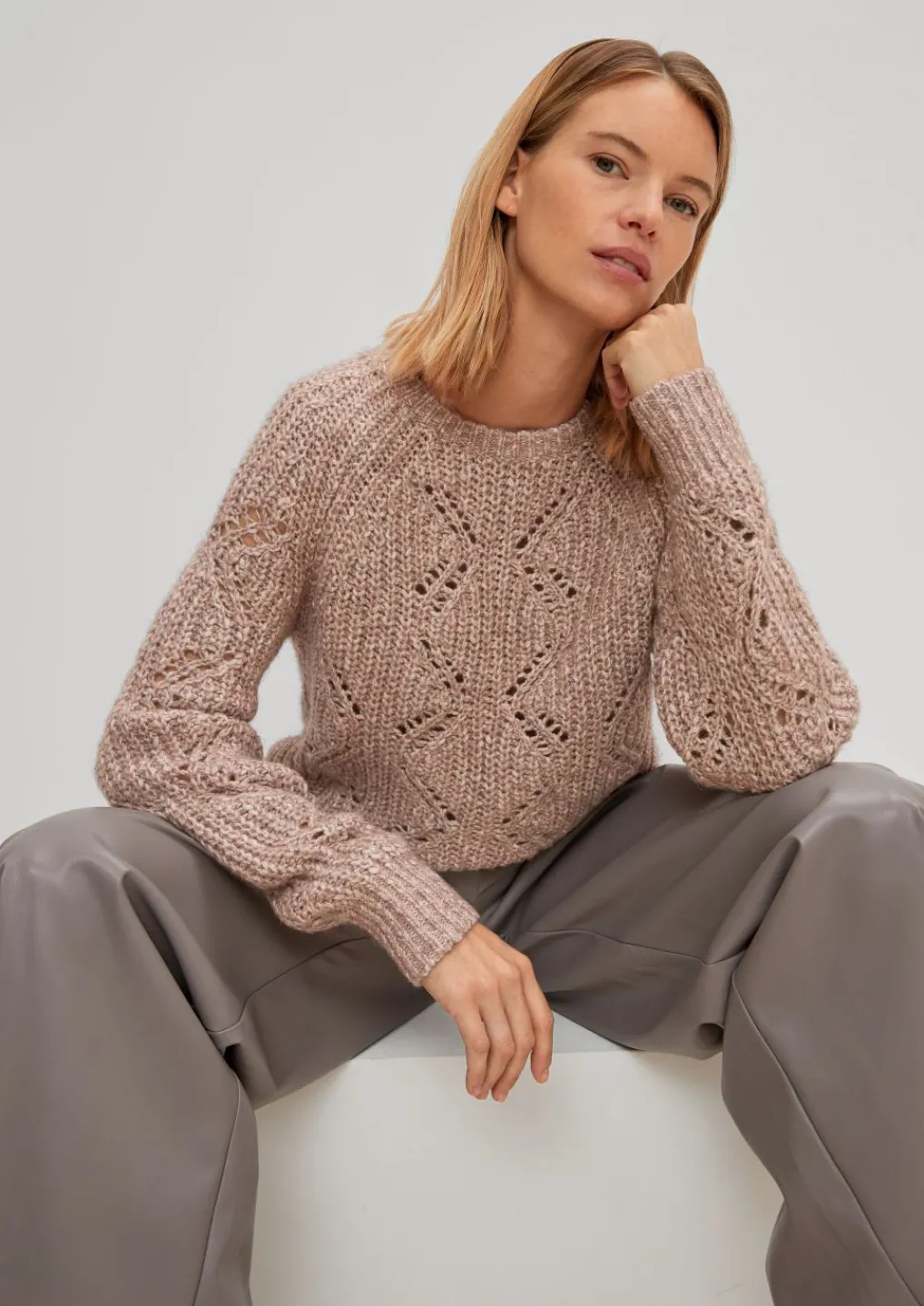 Pullover mit Strickmuster-Comma Discount
