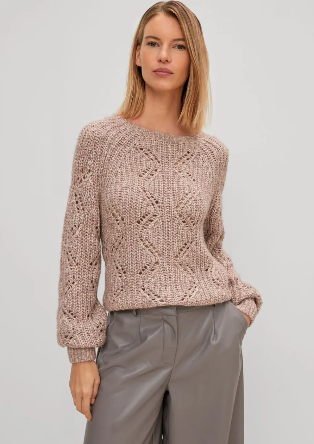 Pullover mit Strickmuster-Comma Discount