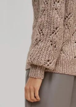 Pullover mit Strickmuster-Comma Discount