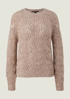 Pullover mit Strickmuster-Comma Discount