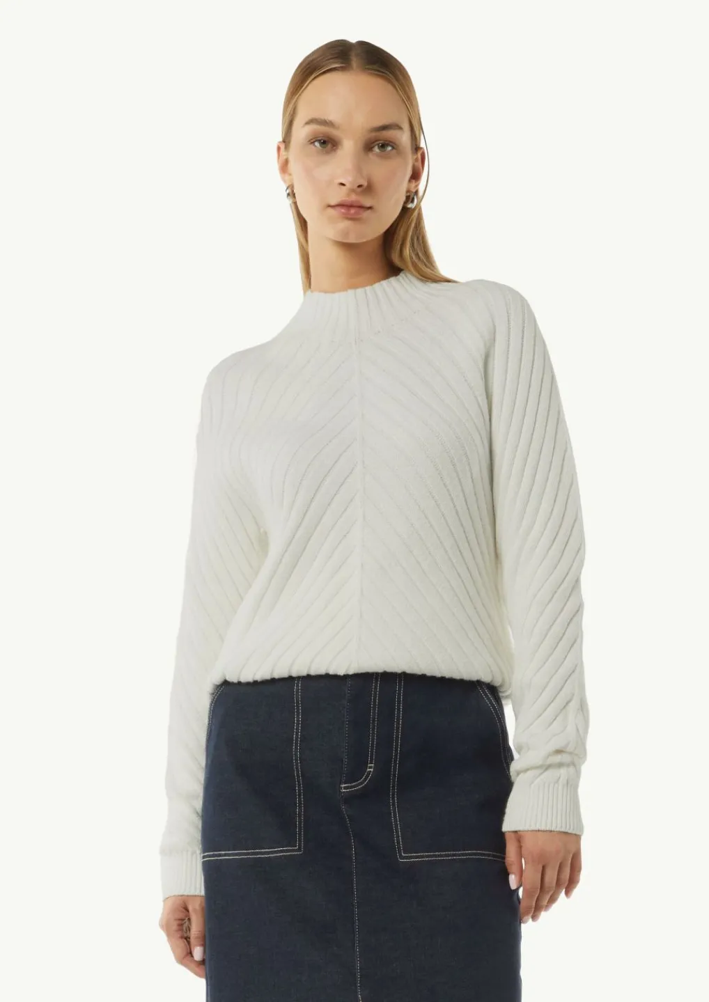 Pullover mit Strickmuster aus Baumwollmix-Comma Best