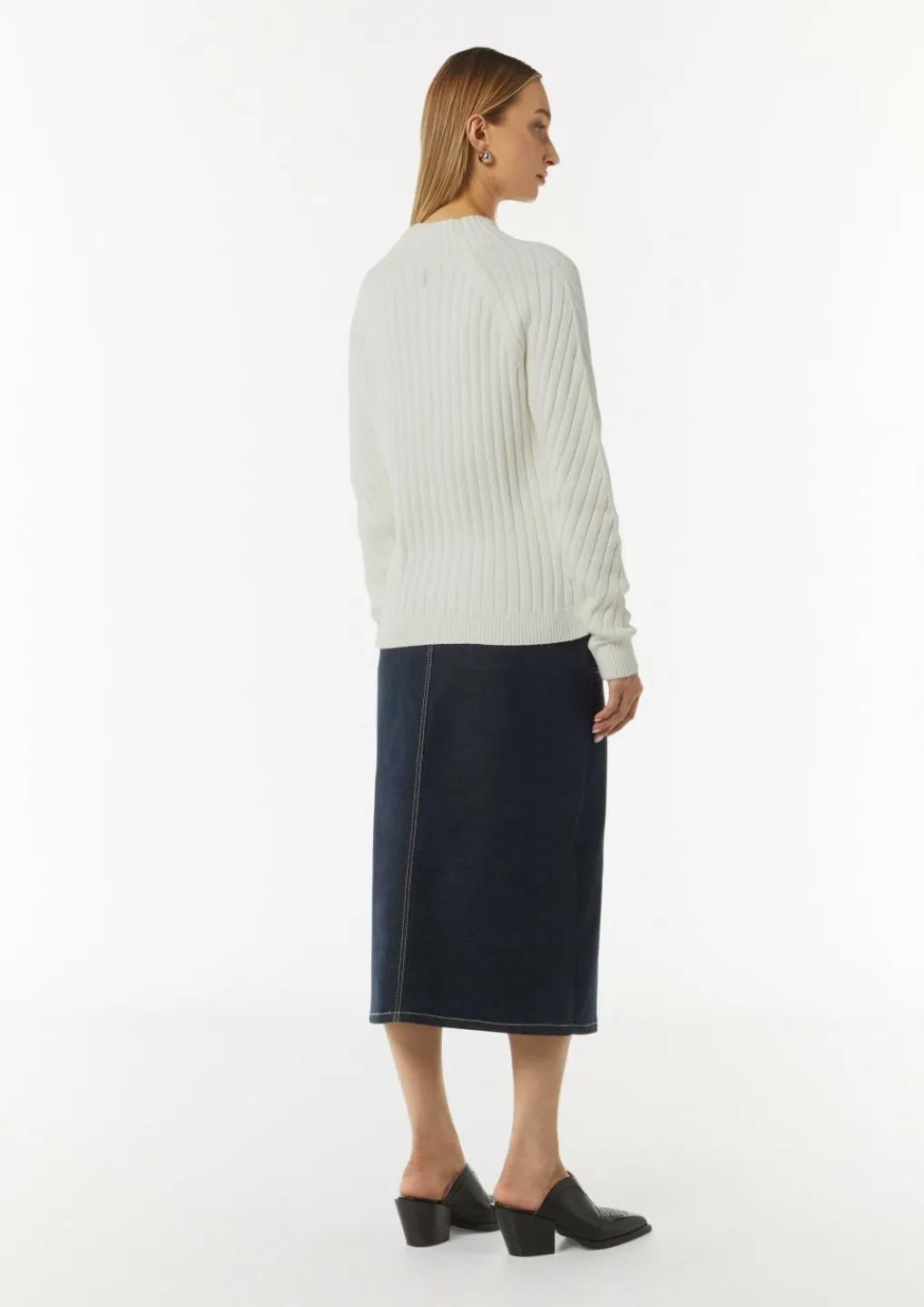Pullover mit Strickmuster aus Baumwollmix-Comma Best