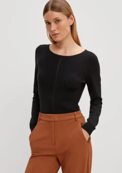 Pullover mit Strukturmuster-Comma Fashion