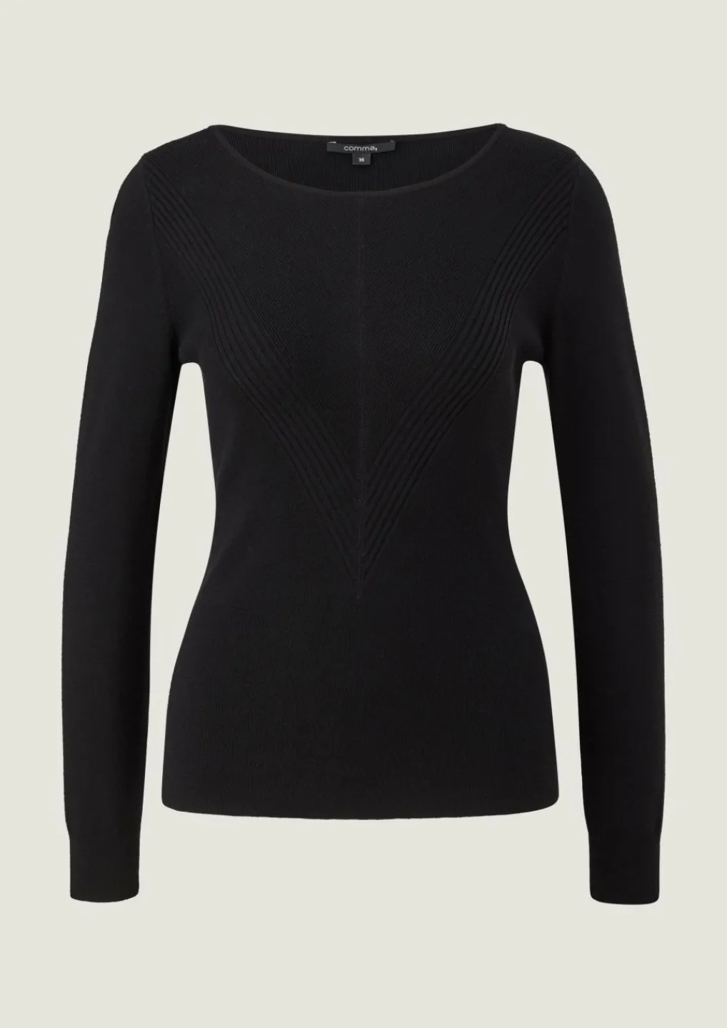 Pullover mit Strukturmuster-Comma Fashion