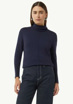 Pullover mit Turtleneck und Ziernaht-Comma Hot