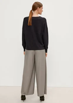 Pullover mit V-Ausschnitt aus Viskosemix-Comma Best
