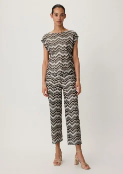 Regular: Culotte mit Zickzack-Muster-Comma Discount