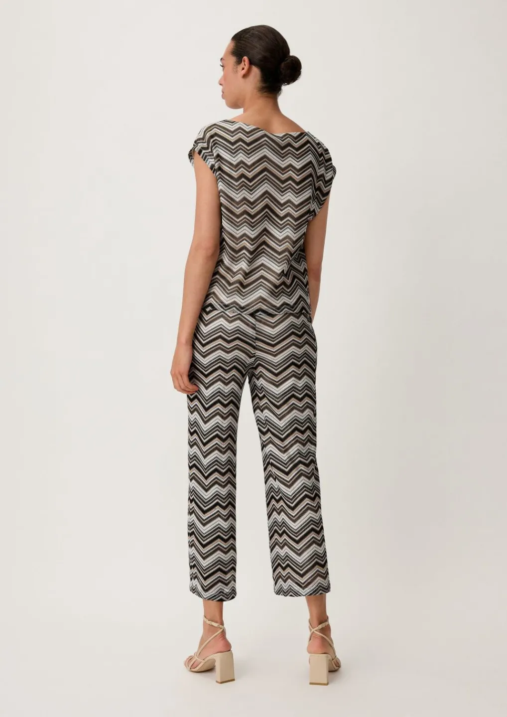 Regular: Culotte mit Zickzack-Muster-Comma Discount