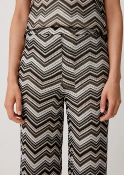 Regular: Culotte mit Zickzack-Muster-Comma Discount