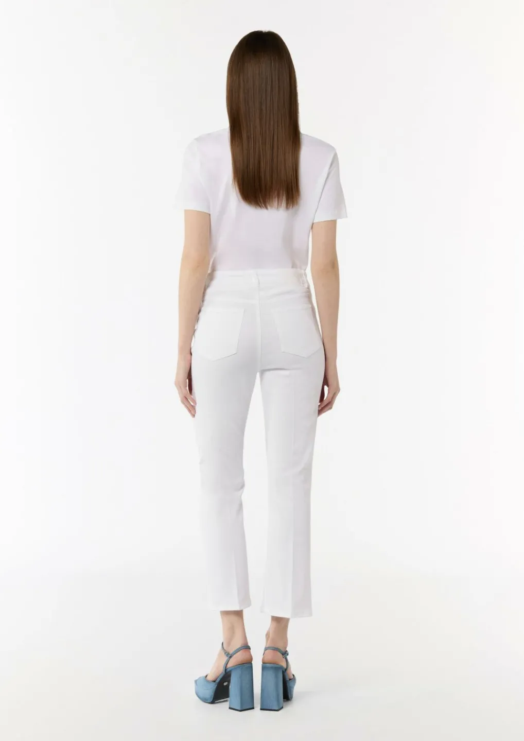 Regular Fit: Cropped Jeans mit Flared Leg-Comma Outlet