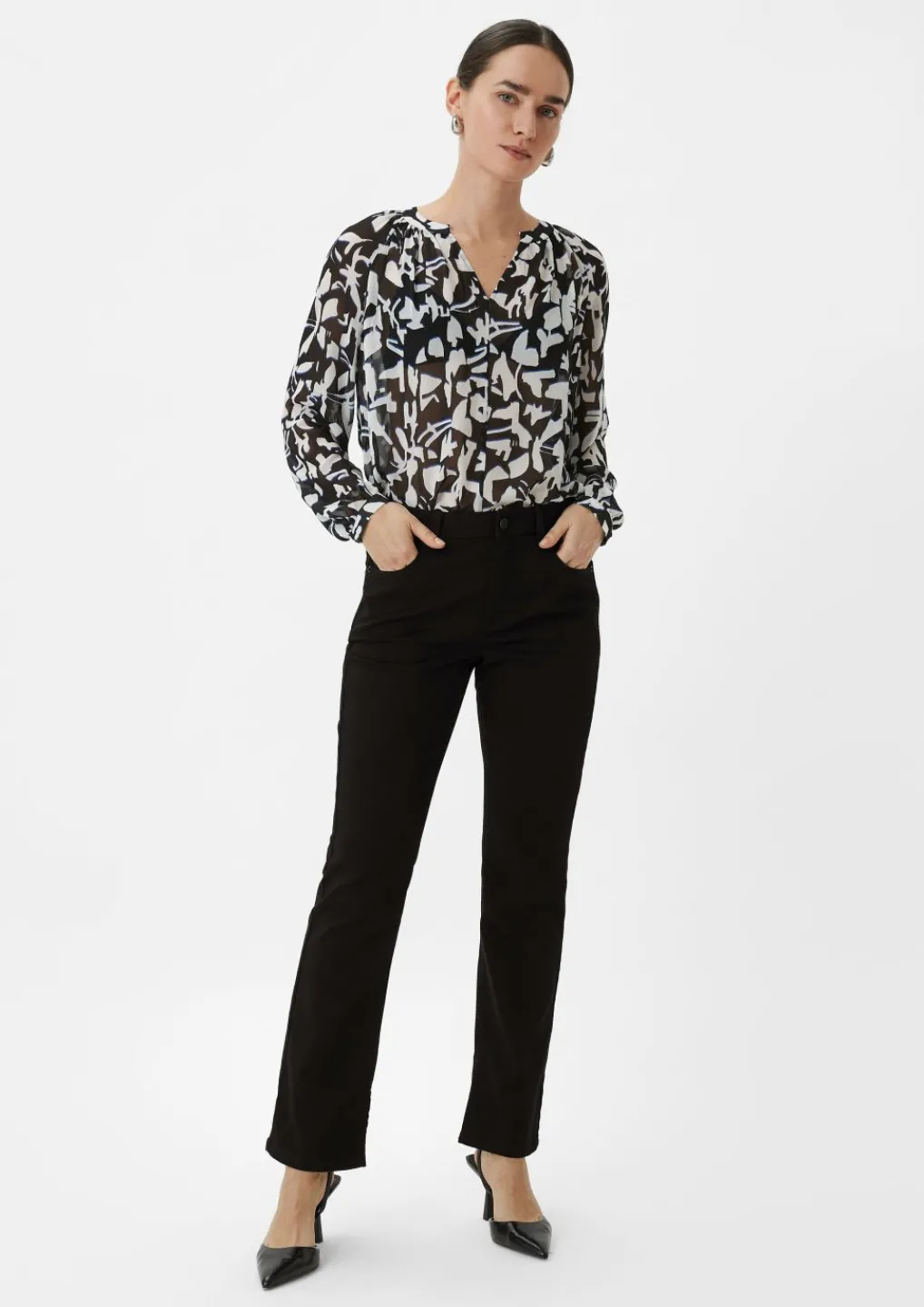 Regular: Hose mit Flared leg-Comma New
