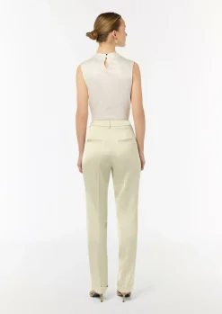 Regular: Satinhose mit geradem Bein-Comma New