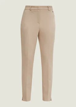 Regular: Stoffhose mit Fischgrat-Muster-Comma Fashion