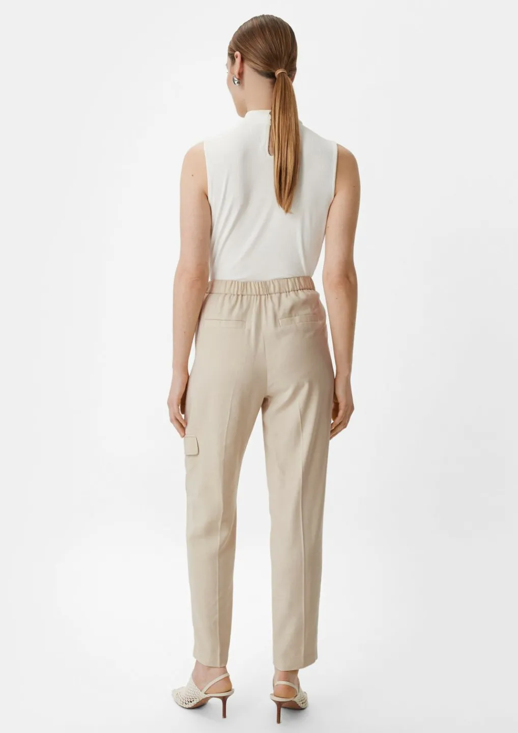 Regular: Twillhose im Cargo-Style-Comma Discount