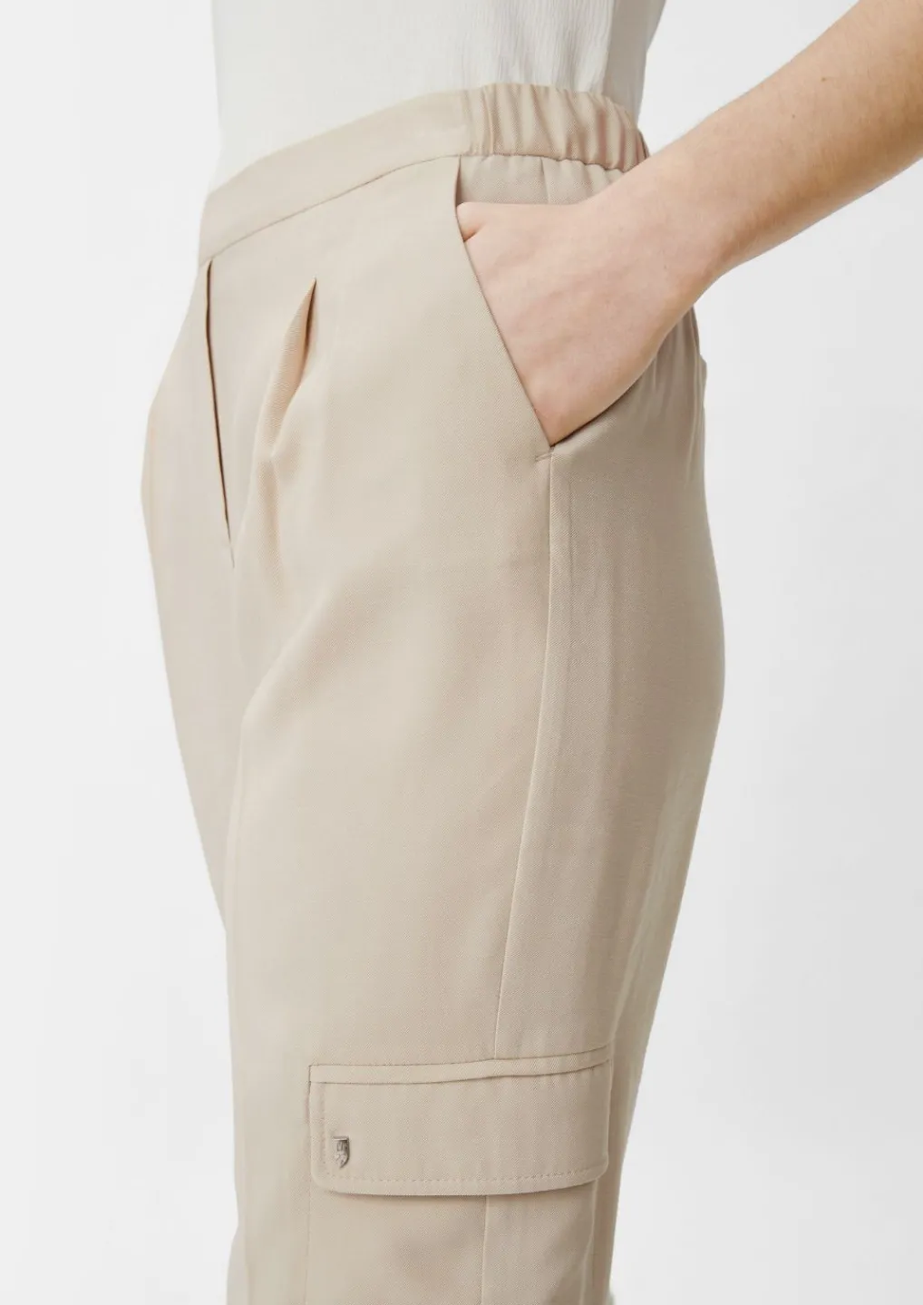 Regular: Twillhose im Cargo-Style-Comma Discount
