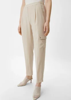 Regular: Twillhose im Cargo-Style-Comma Discount