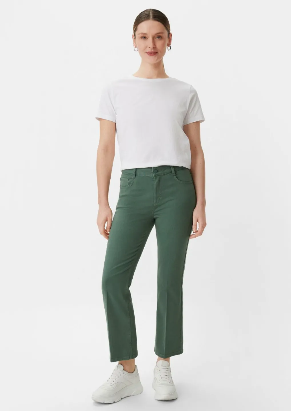 Regular: Twill-Hose mit Flared leg-Comma New