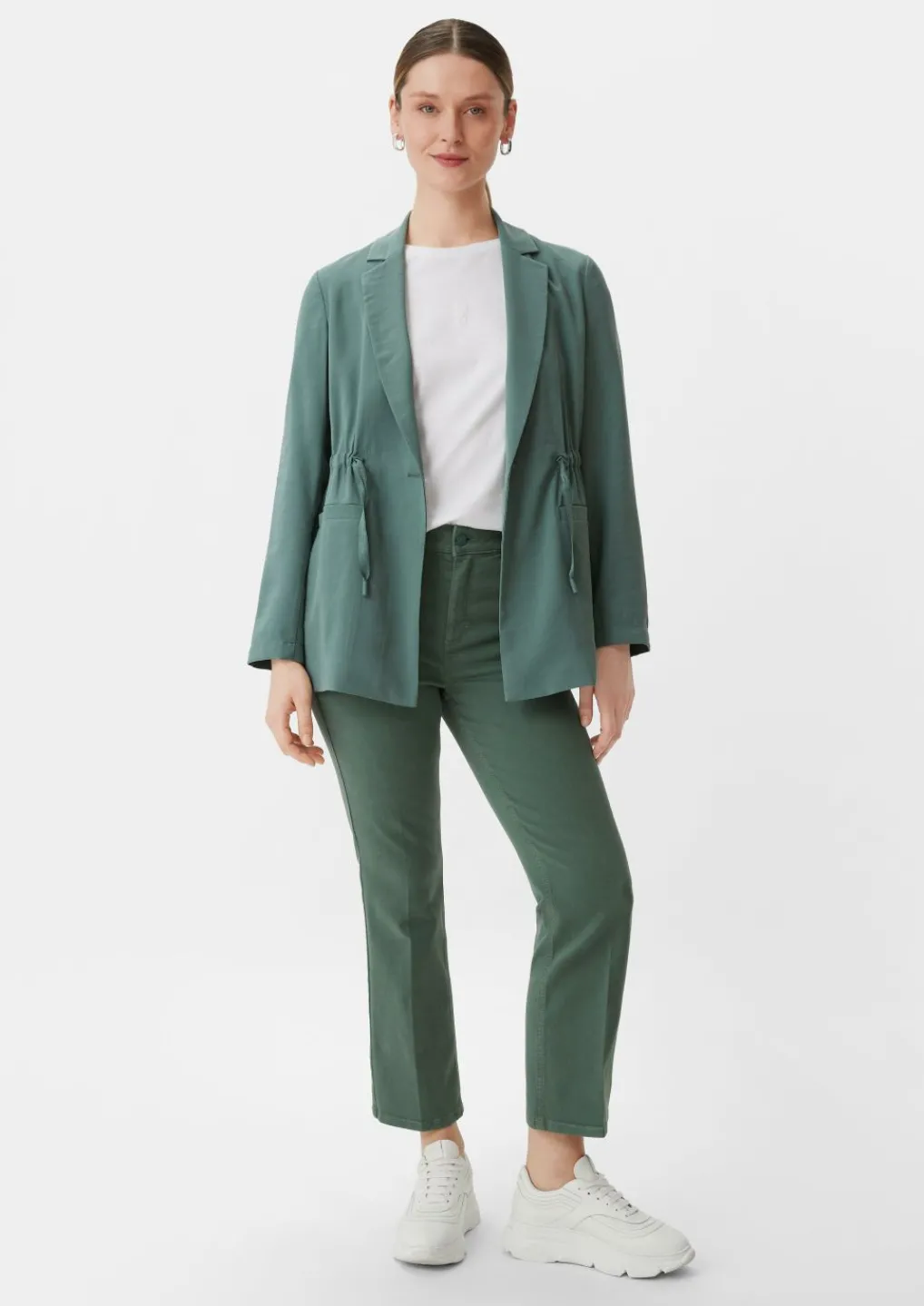 Regular: Twill-Hose mit Flared leg-Comma New