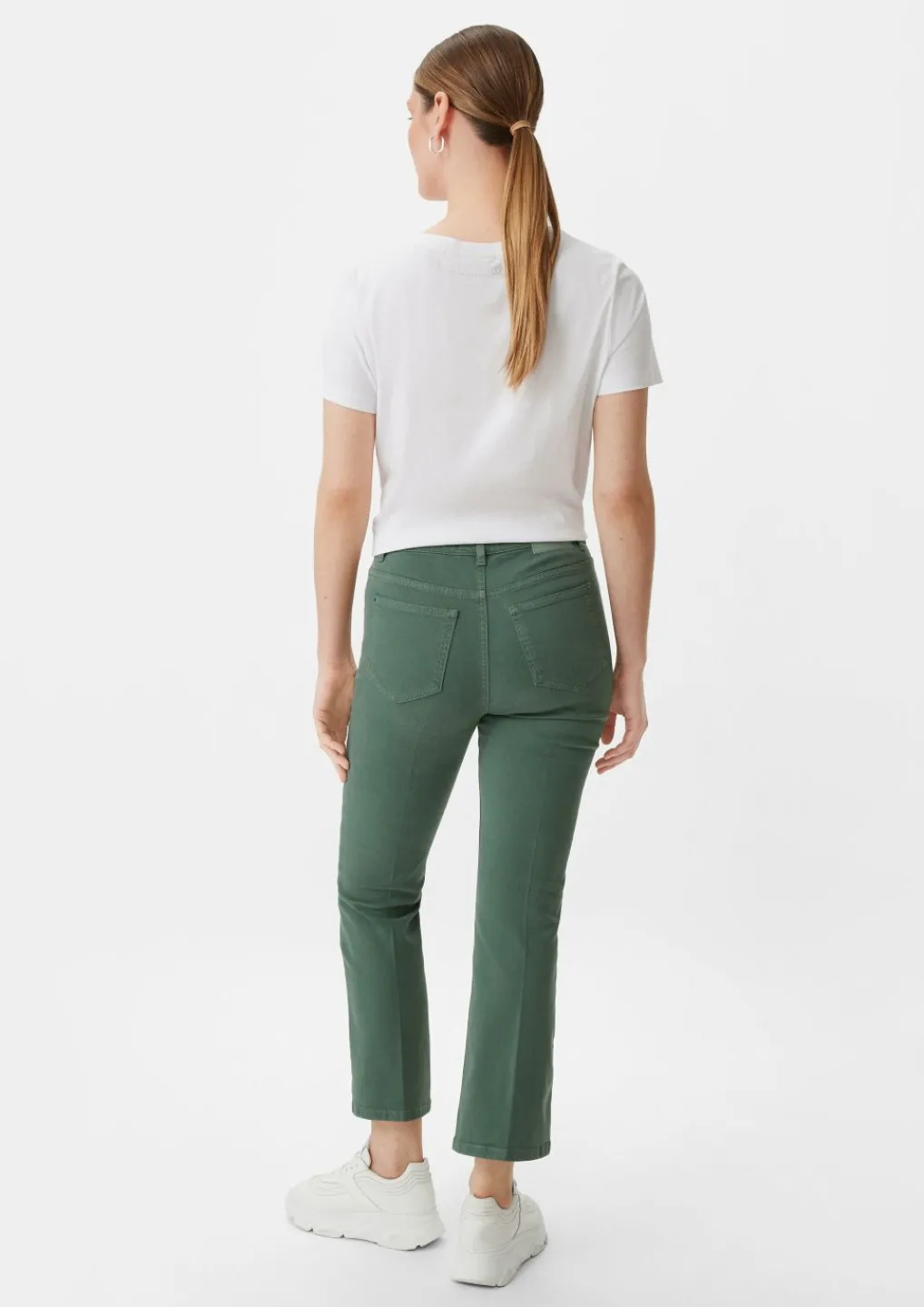 Regular: Twill-Hose mit Flared leg-Comma New