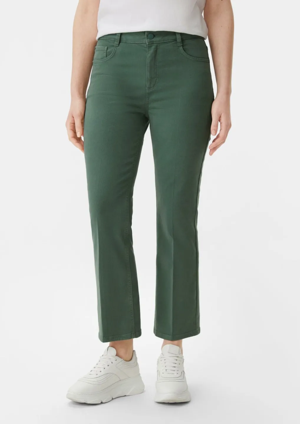 Regular: Twill-Hose mit Flared leg-Comma New