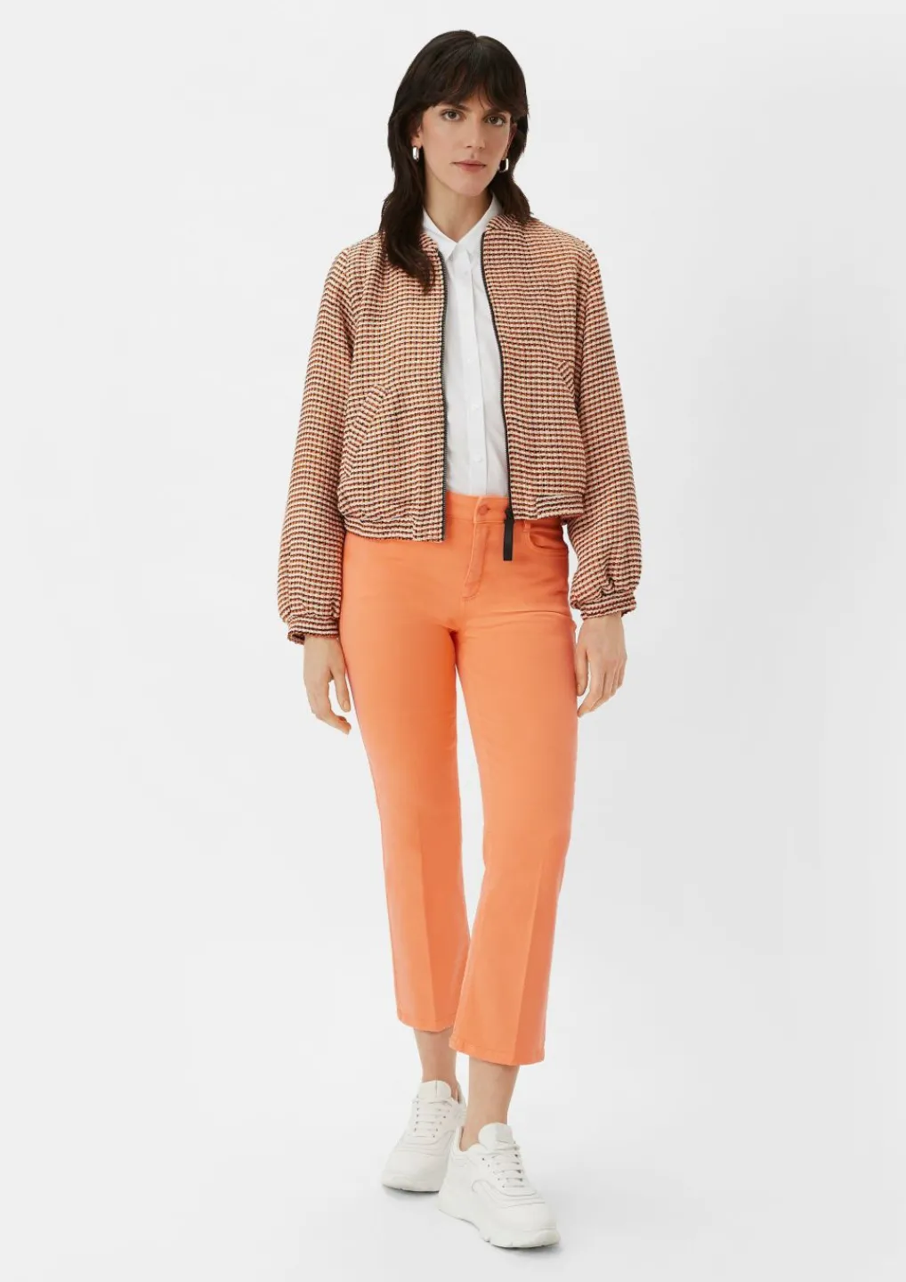 Regular: Twill-Hose mit Flared leg-Comma New