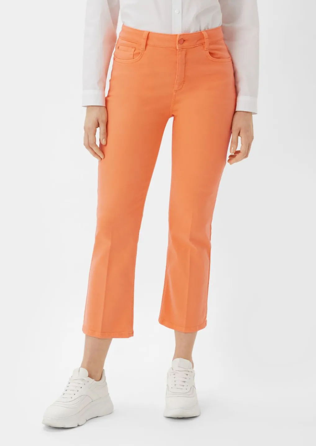 Regular: Twill-Hose mit Flared leg-Comma New