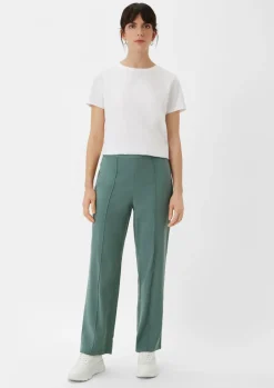 Regular: Twill-Hose mit Reißverschluss-Comma Hot