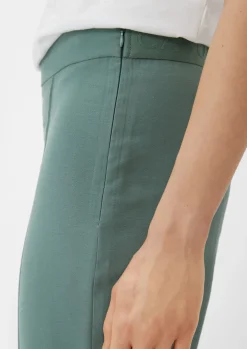 Regular: Twill-Hose mit Reißverschluss-Comma Hot