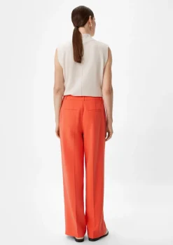 Regular: Twill-Hose mit Wide Leg-Comma Best