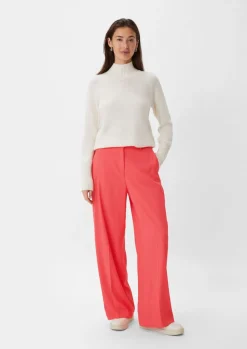 Regular: Twillhose mit Wide Leg-Comma New