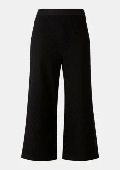 Regular: Wide-Leg-Hose aus Spitze-Comma Hot