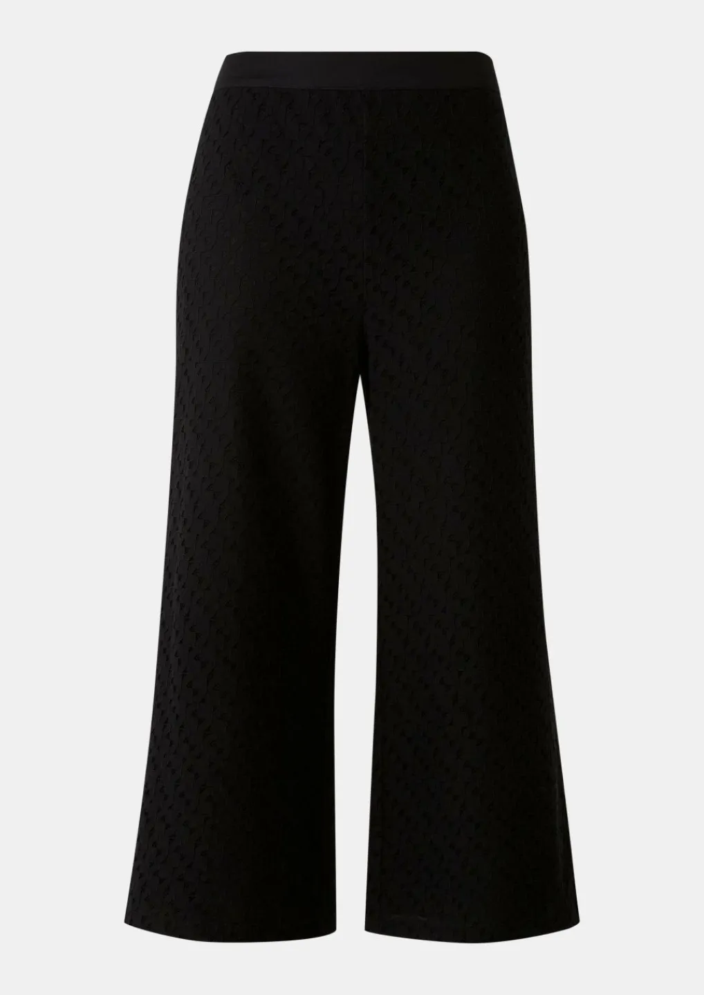 Regular: Wide-Leg-Hose aus Spitze-Comma Hot